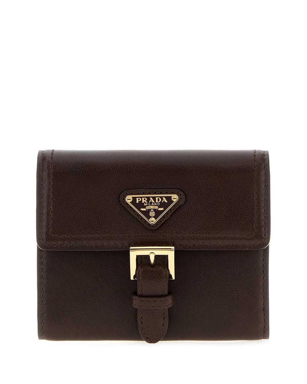 Prada Brown Nappa Leather Wallet