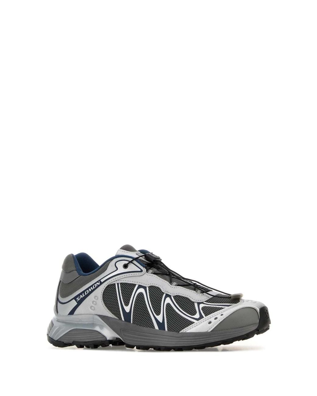Salomon Gray Multicolor Mesh And Fabric Xt-whisper Sneakers