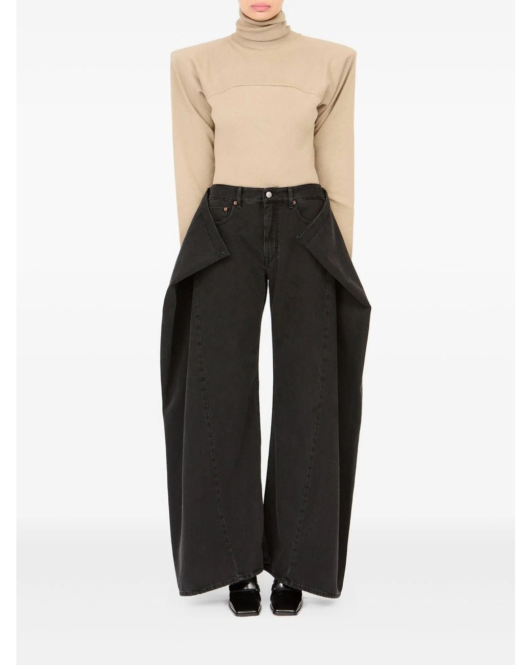 MM6 by Maison Margiela Black Pants 5 Pockets