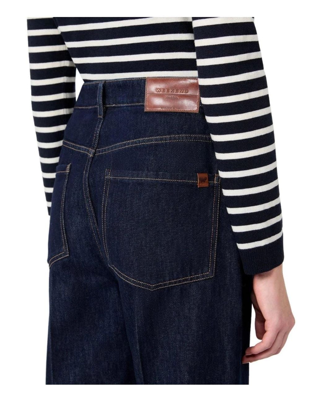 Weekend by Maxmara Blue Sport Leg Trousers