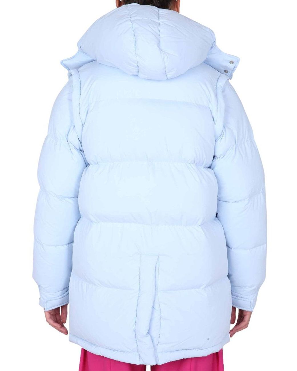 SUNNEI X ELEONORA BONUCCI Blue Puffy Nylon Blend Down Jacket
