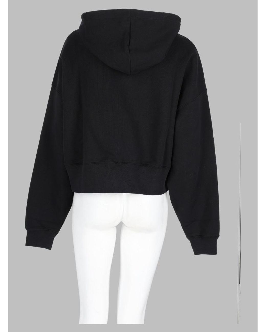 MSGM Black Logo Cotton Sweatshirt