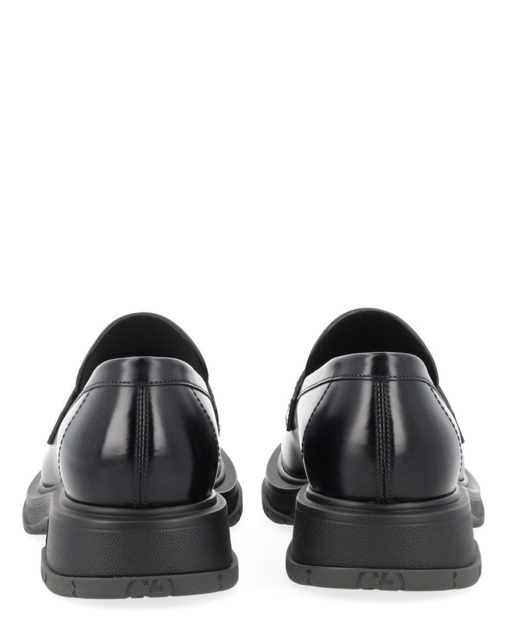 Gucci Gray Leather Loafer for men