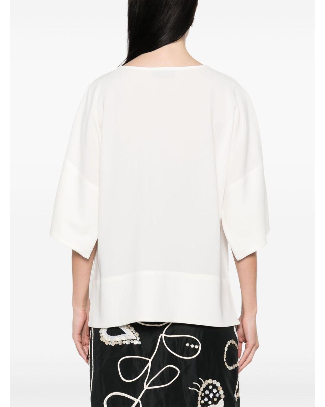 Alberto Biani Cady Blouse in het White