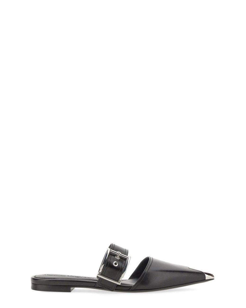 McQueen White Alexander Mc Queen Mule Punk