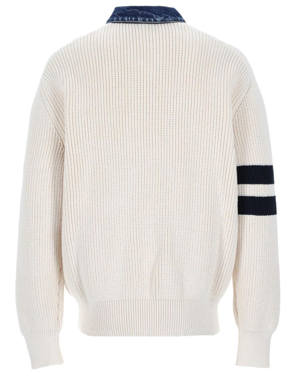 DSquared² White Cardigan With Logo