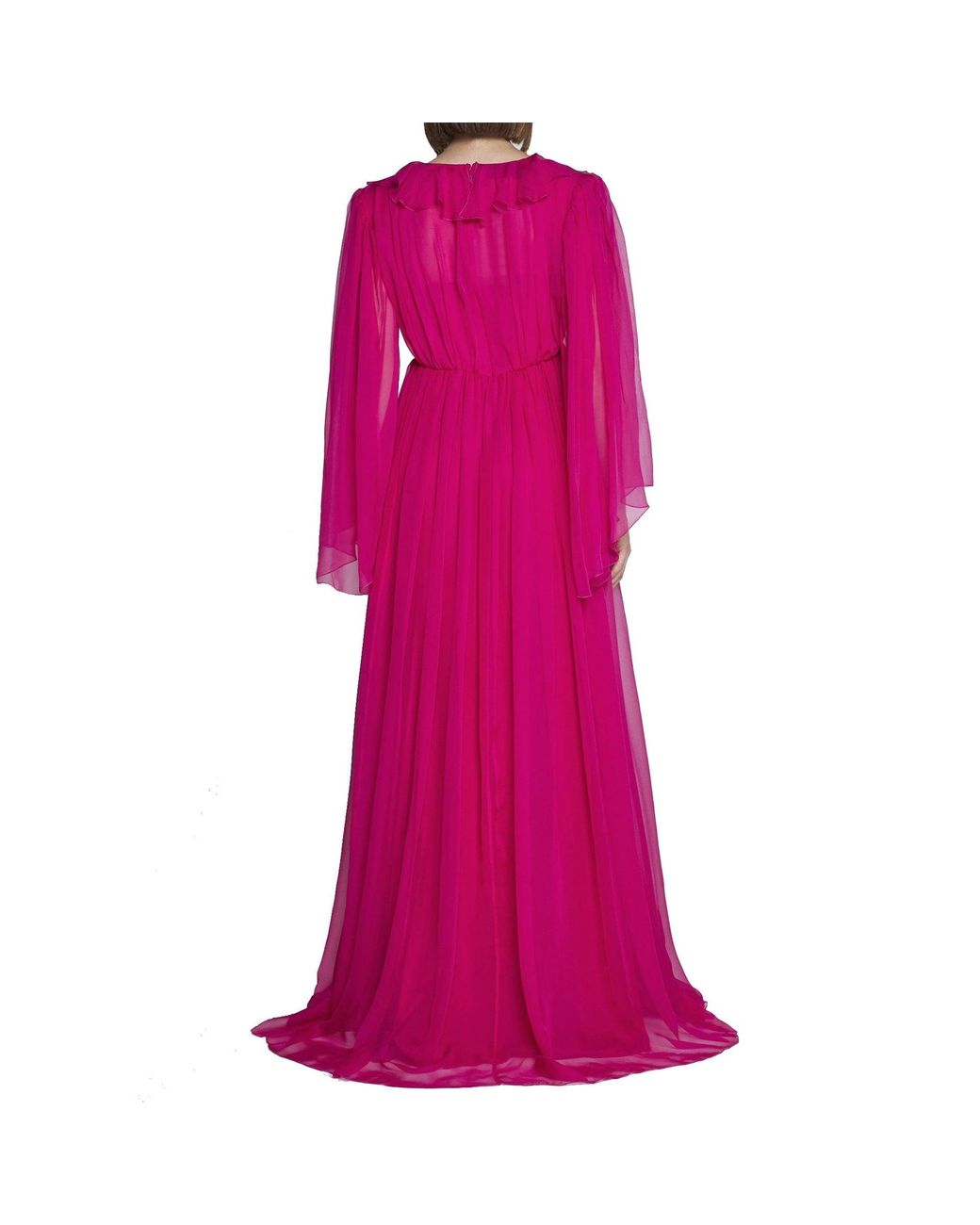 Gucci Pink Silk Midi Dress