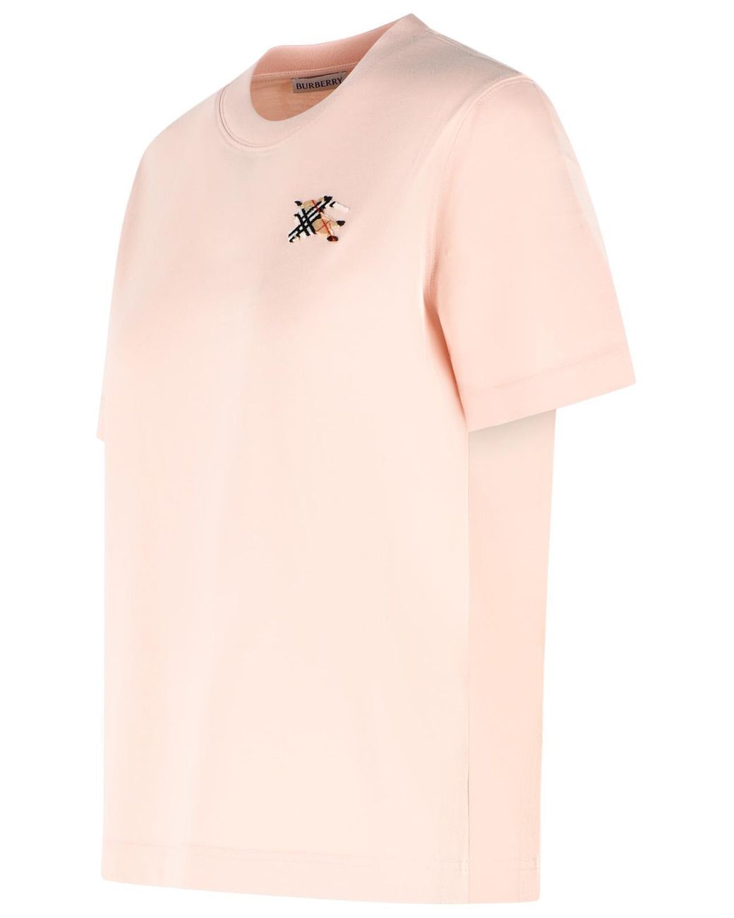 Burberry Pink 'Frankie' Cotton T-Shirt