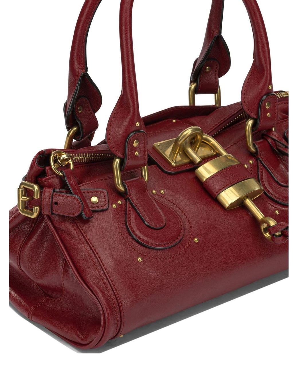 Chloé Red "Paddington" Medium Handbag
