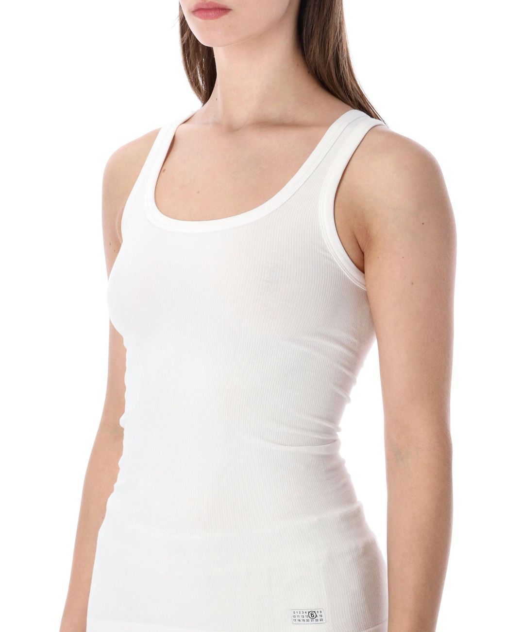 MM6 by Maison Margiela White Underwear Tank Top
