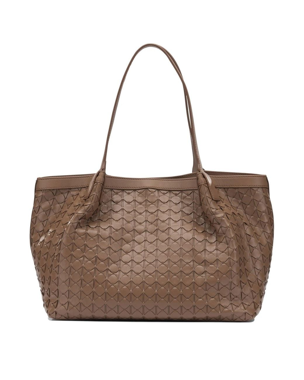 Serapian Brown "Secret" Small Shoulder Bag