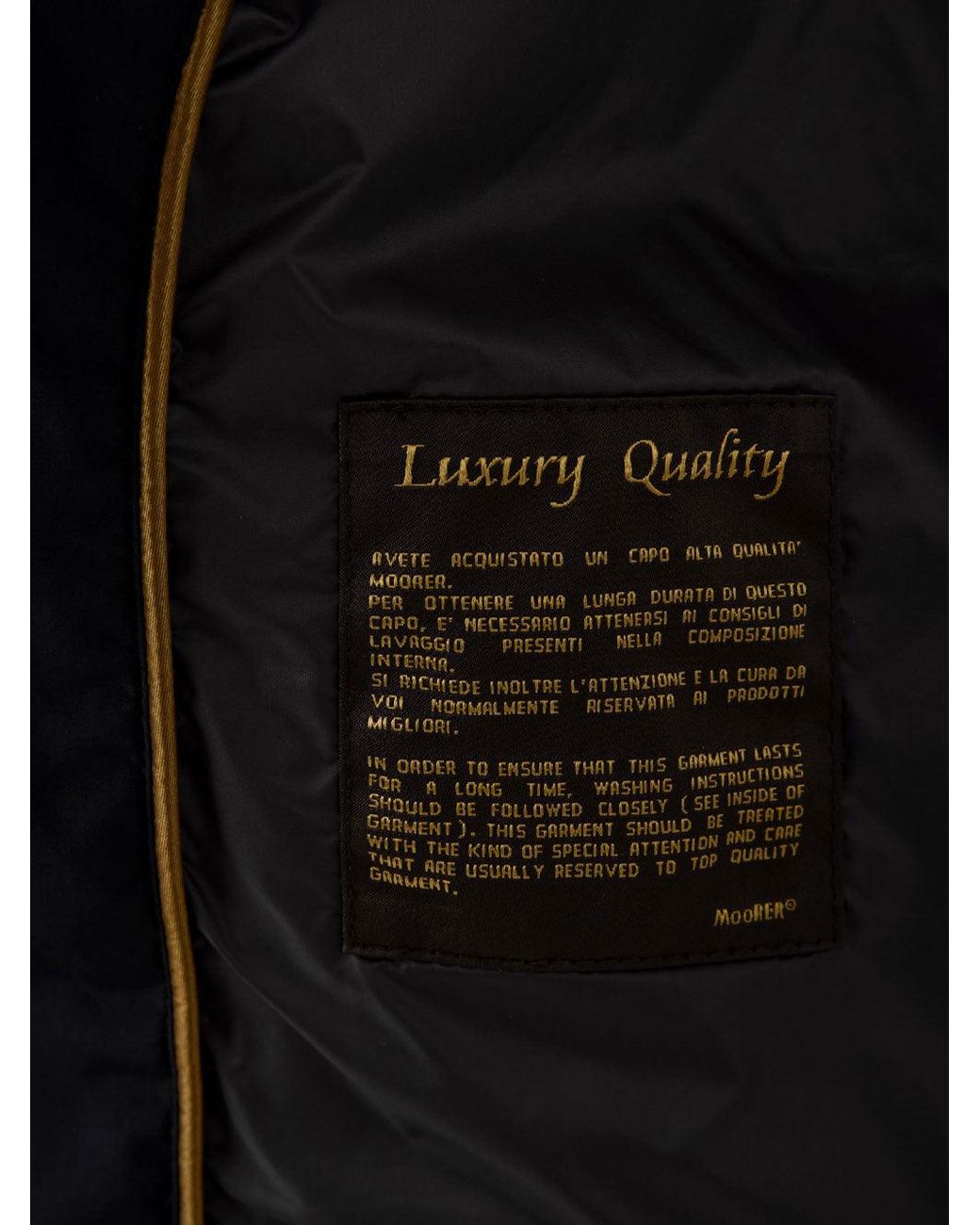 Moorer Black Jackets