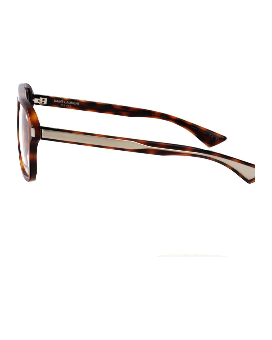 Saint Laurent Brown Acetate Glasses