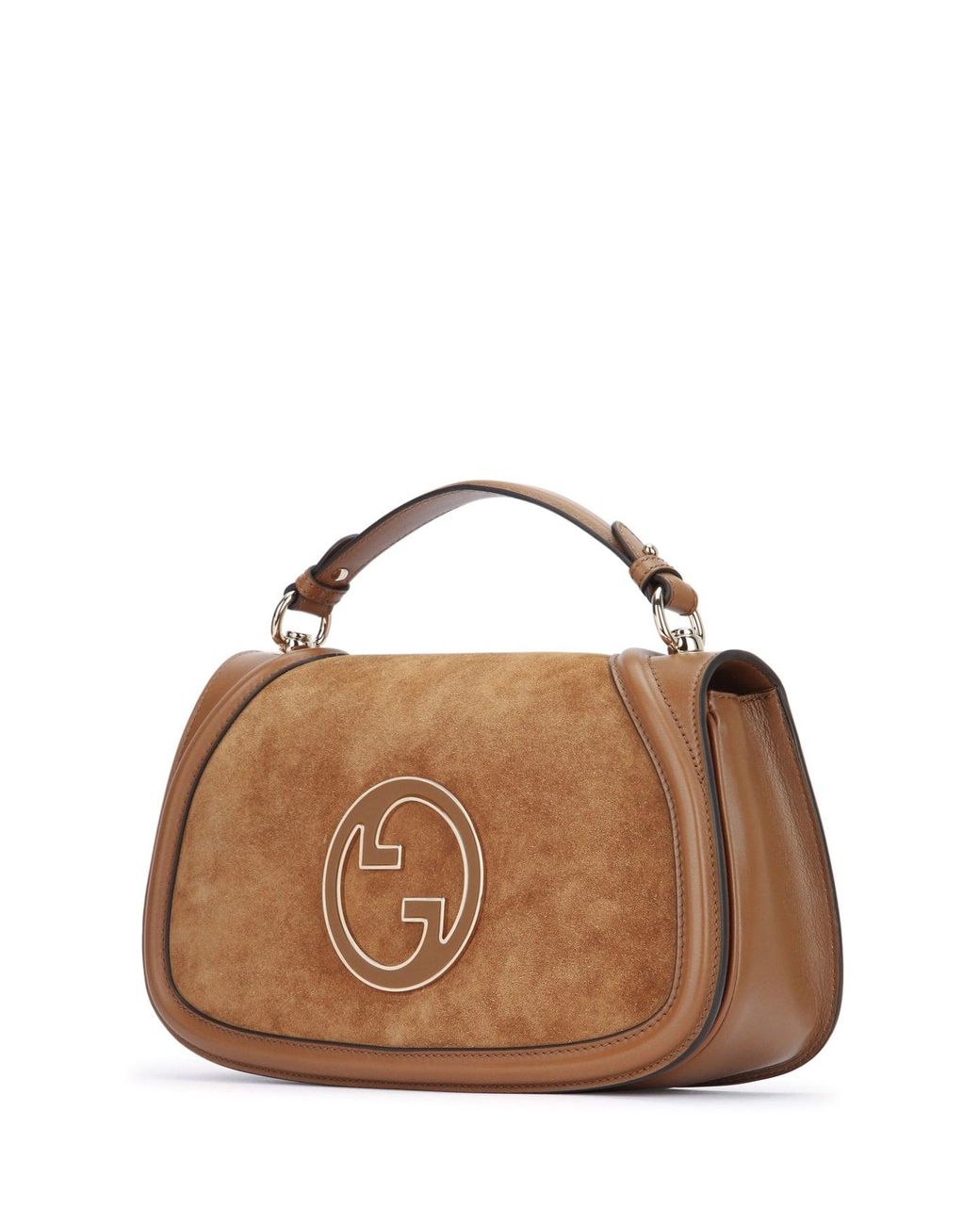 Gucci Brown Handbag G.Blondie Suede Dafne