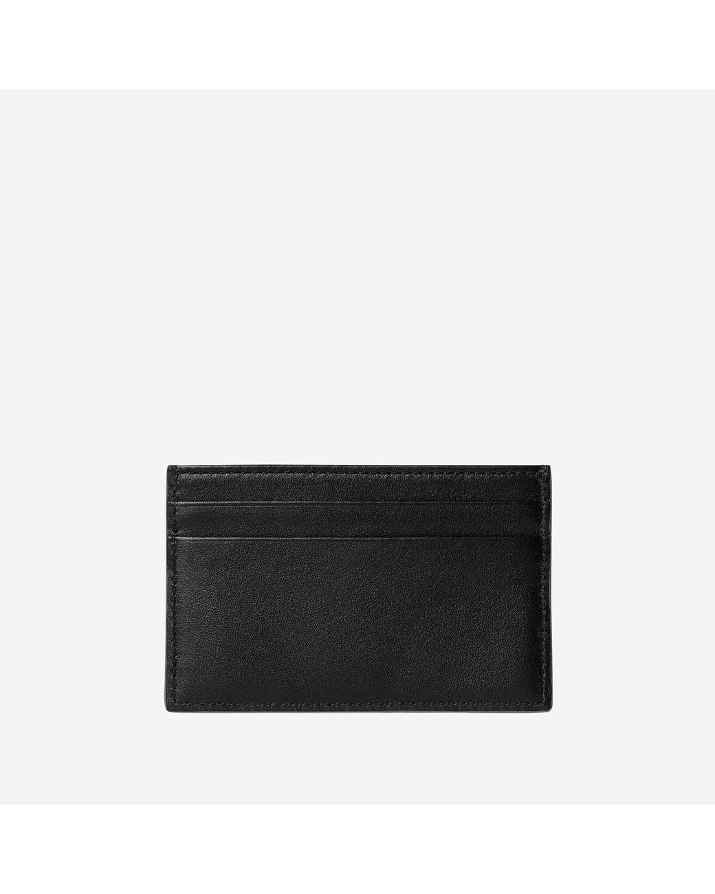 Gucci Black Card Holder Gg Marmont Calfskin Wallets & Cardholders