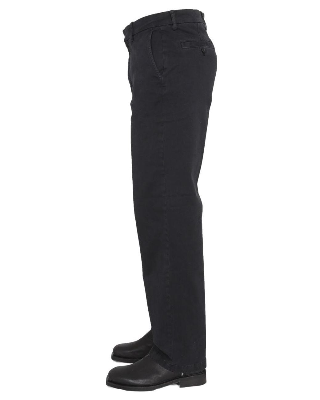 Department 5 Black Leather Reversible Belt for men