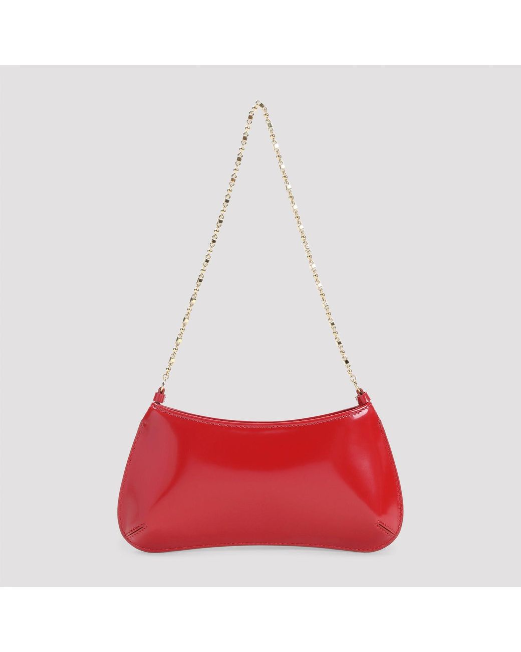 Jacquemus Red Le Petit Bisou Chaine Handbag