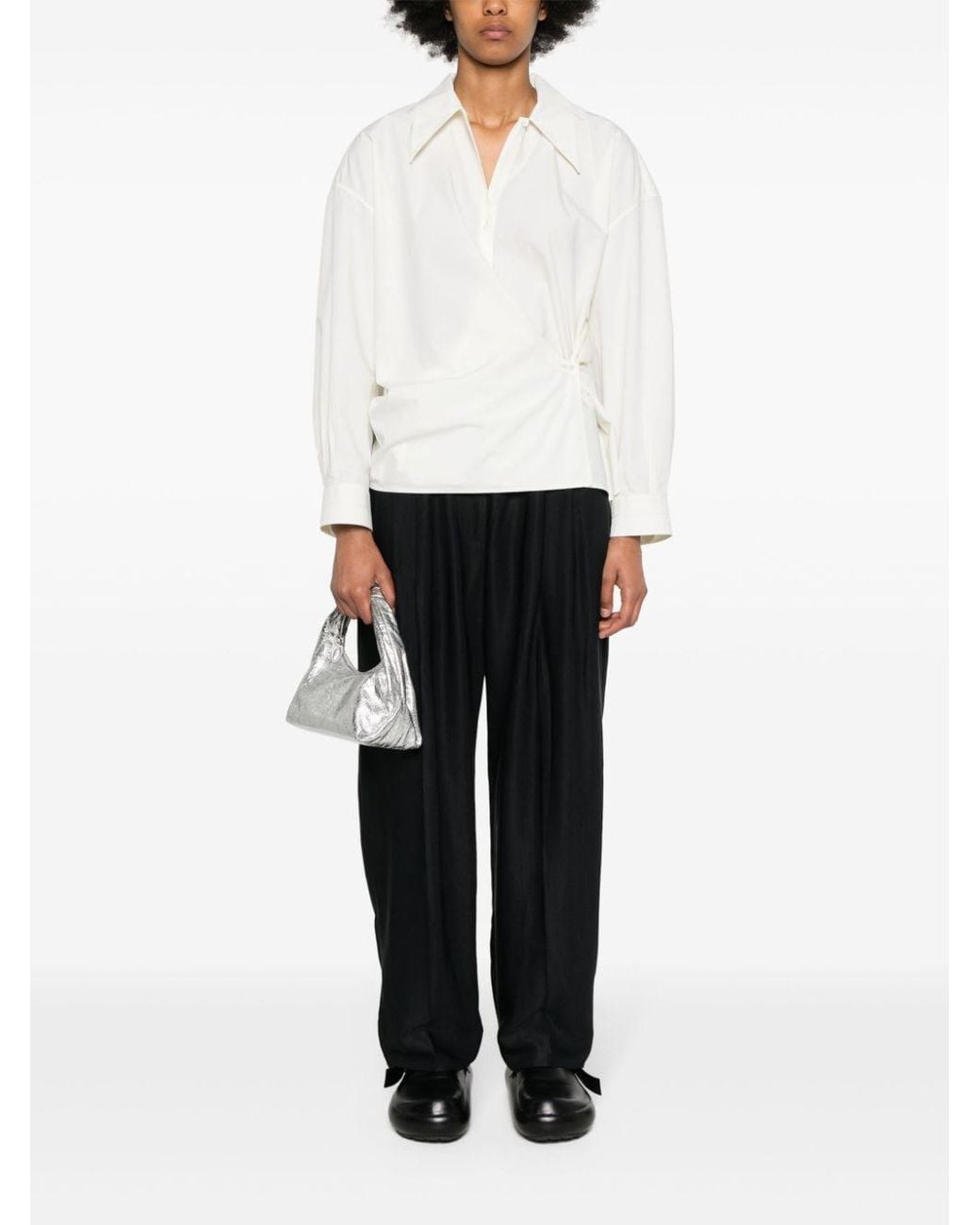 Studio Nicholson Black Sperro High-Waist Tapered Trousers