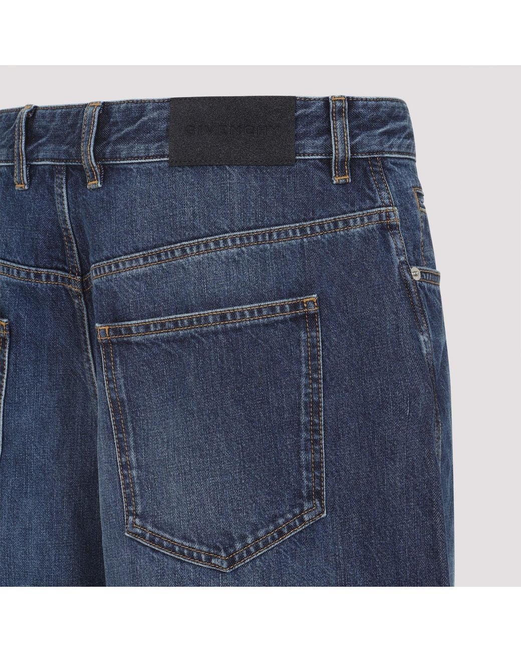 Givenchy Blue Washed Denim Jeans for men