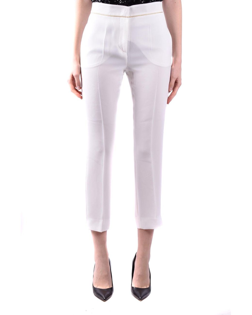Max Mara Broek Wit in het Pink