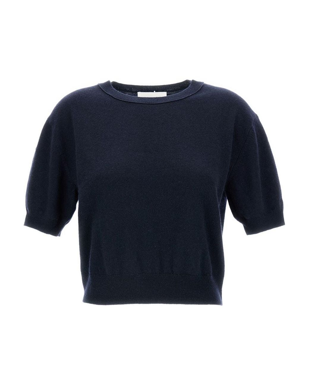 Lisa Yang Blue Genevra Cashmere Top