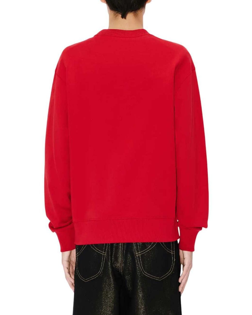 KENZO Besticktes Baumwoll-Sweatshirt mit "Boke Flower". in Red für Herren