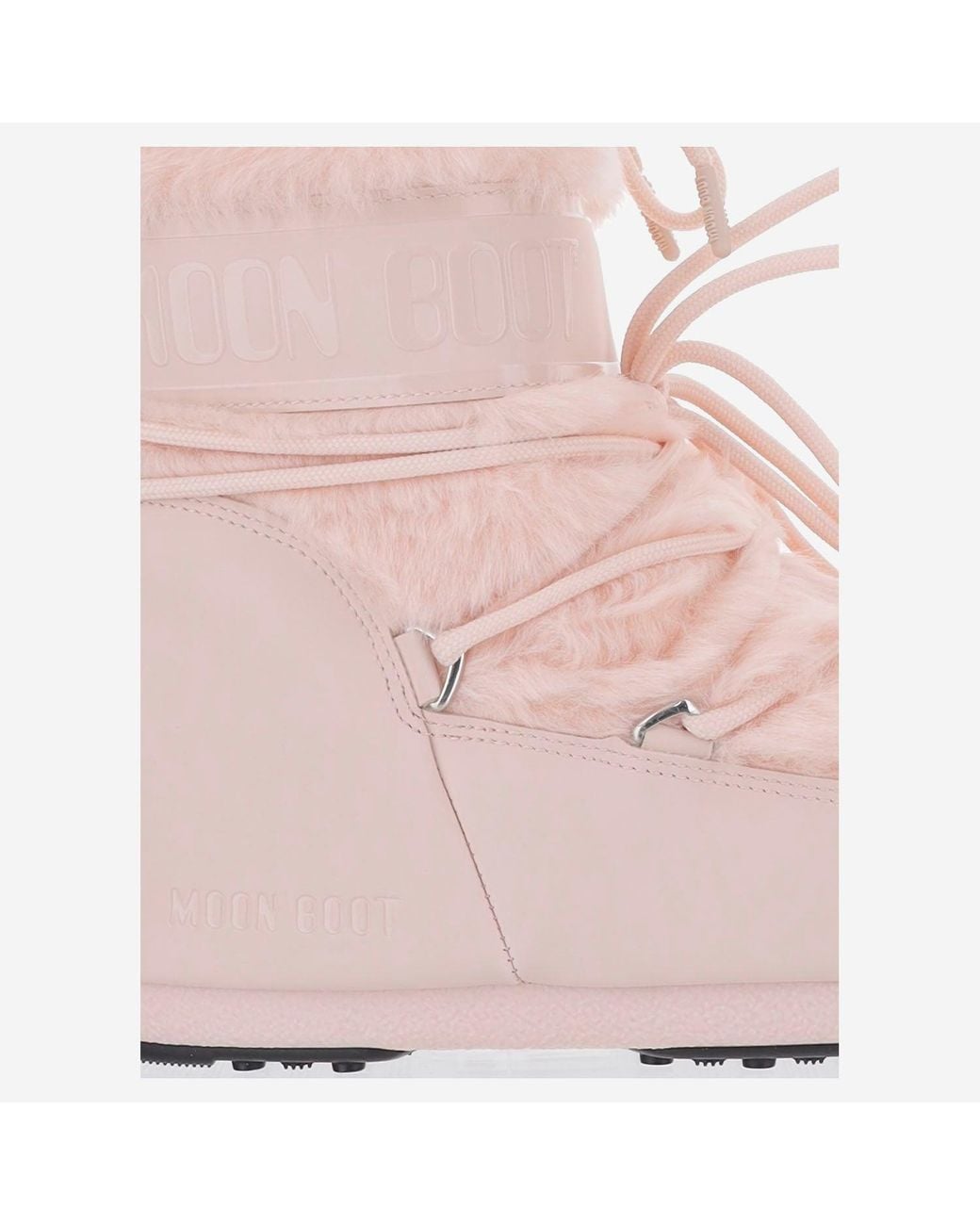 Moon Boot Pink Icon Low Faux Fur Ankle Boots