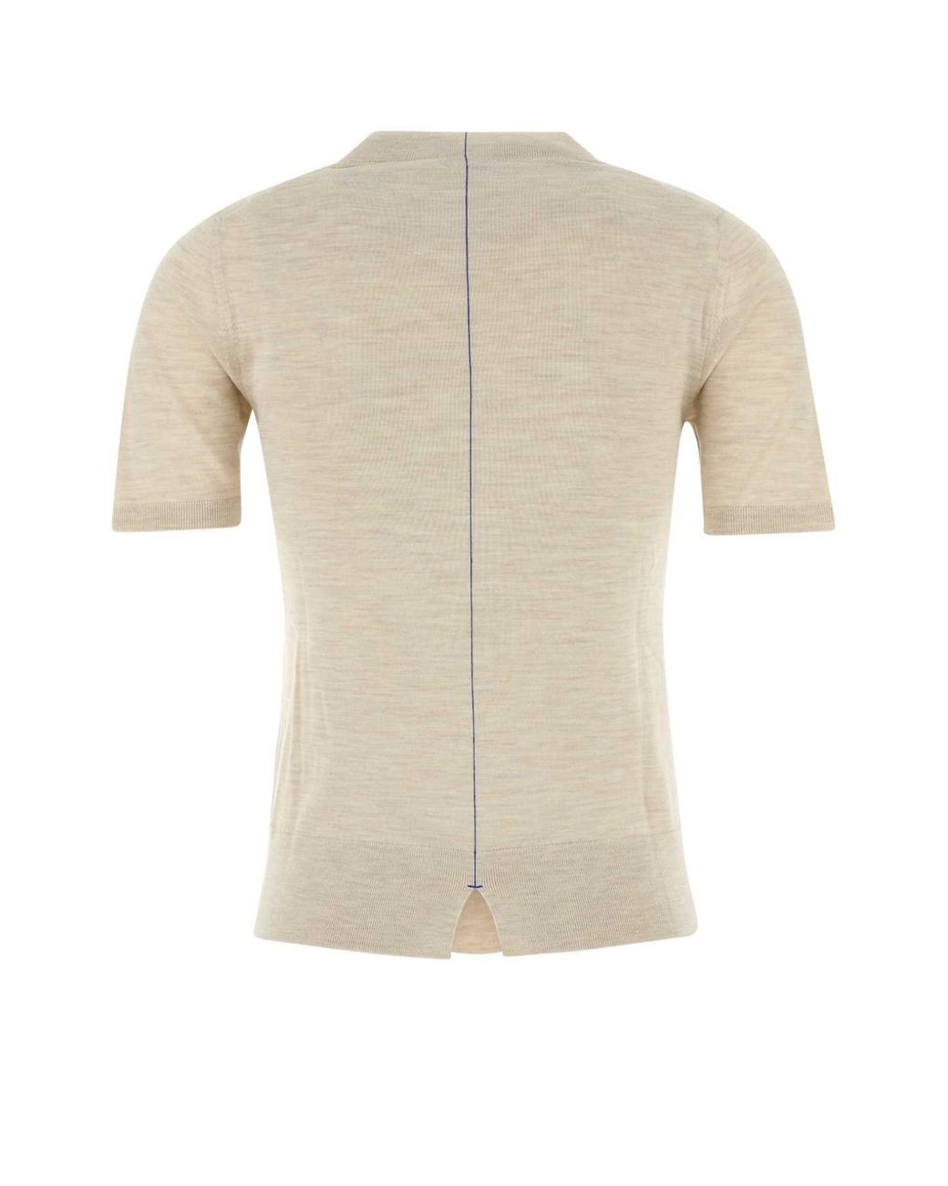 Burberry Natural Sand Wool T-Shirt