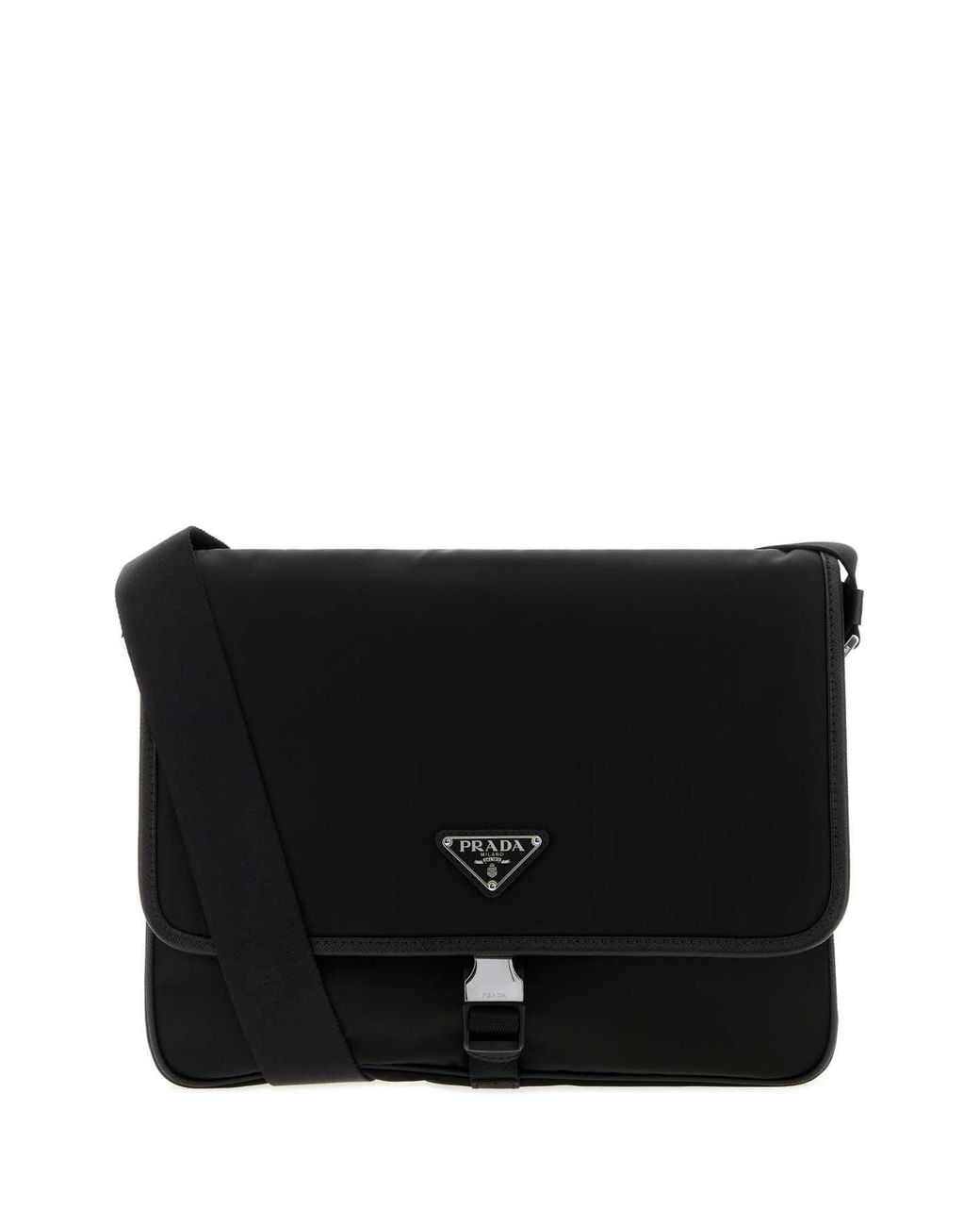 Prada Black Canvas Shopping Bag for men