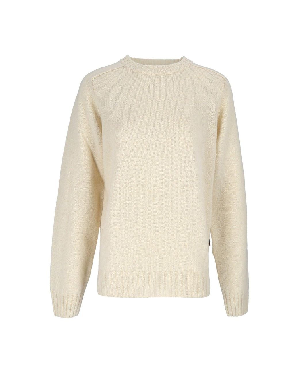 Sebago White Gilead Maglia Ribbed Wool Sweater for men