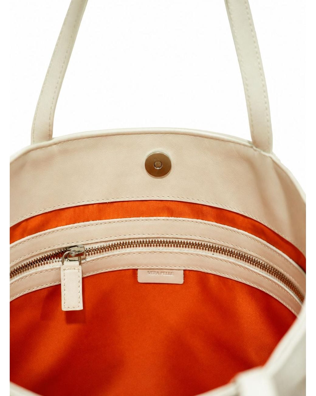LA ROSE Natural Leather Tote Bag