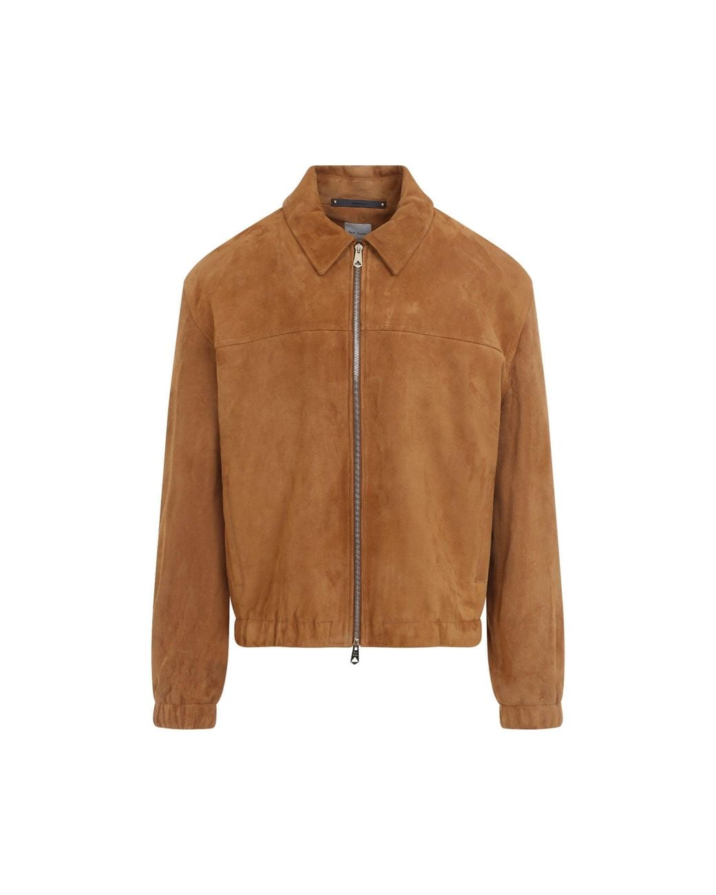 Paul Smith Brown Camel Oversized Leather Jacket for men
