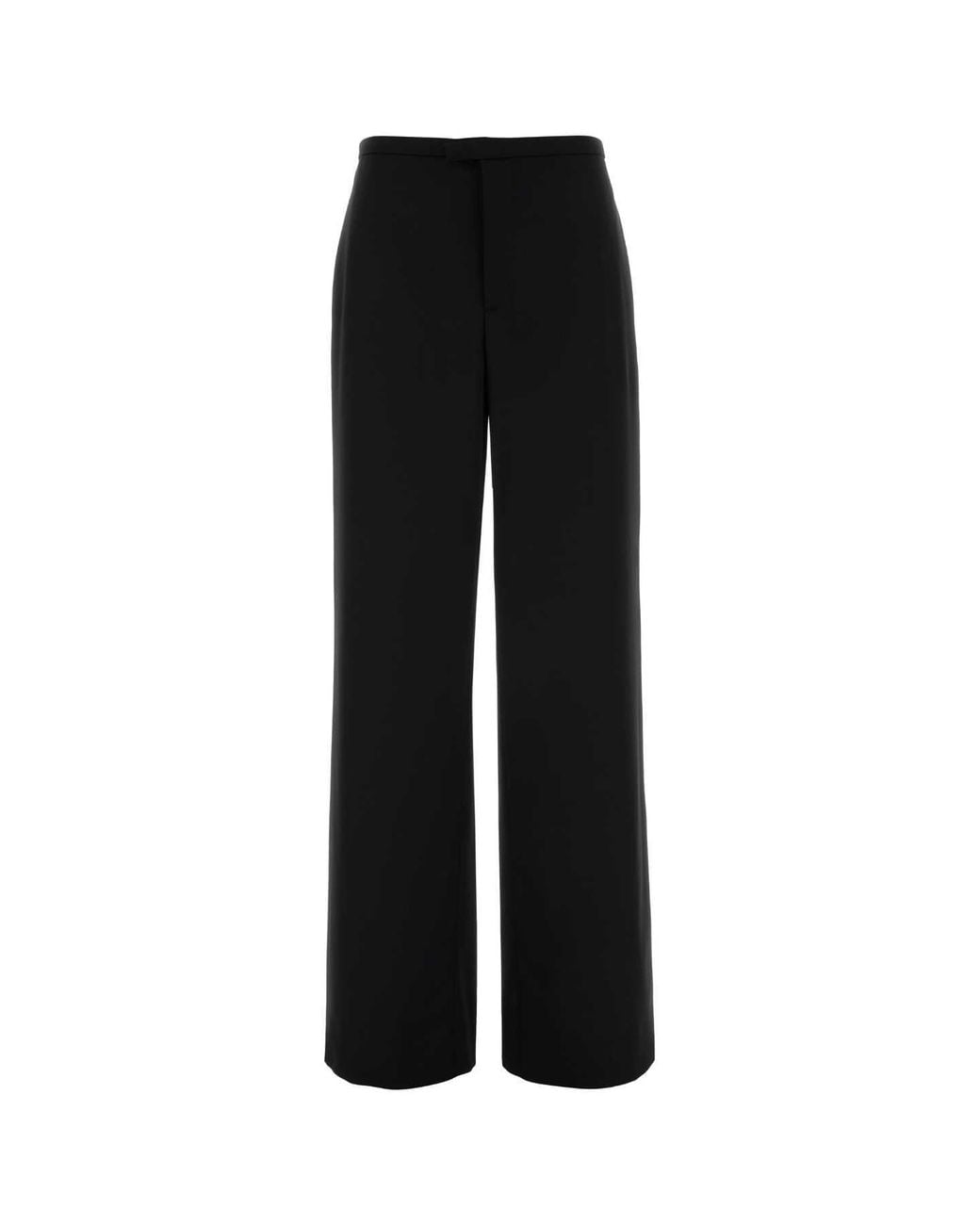 Gucci Black Wide-Leg Tailored Trousers