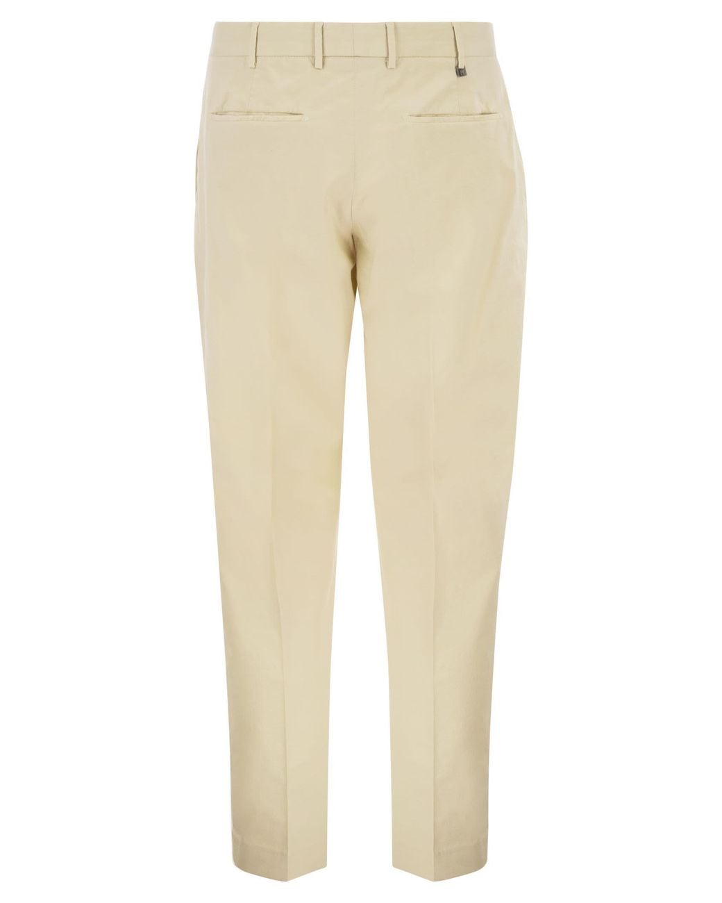 PT Torino Natural Stretch Cotton Tailored Trousers