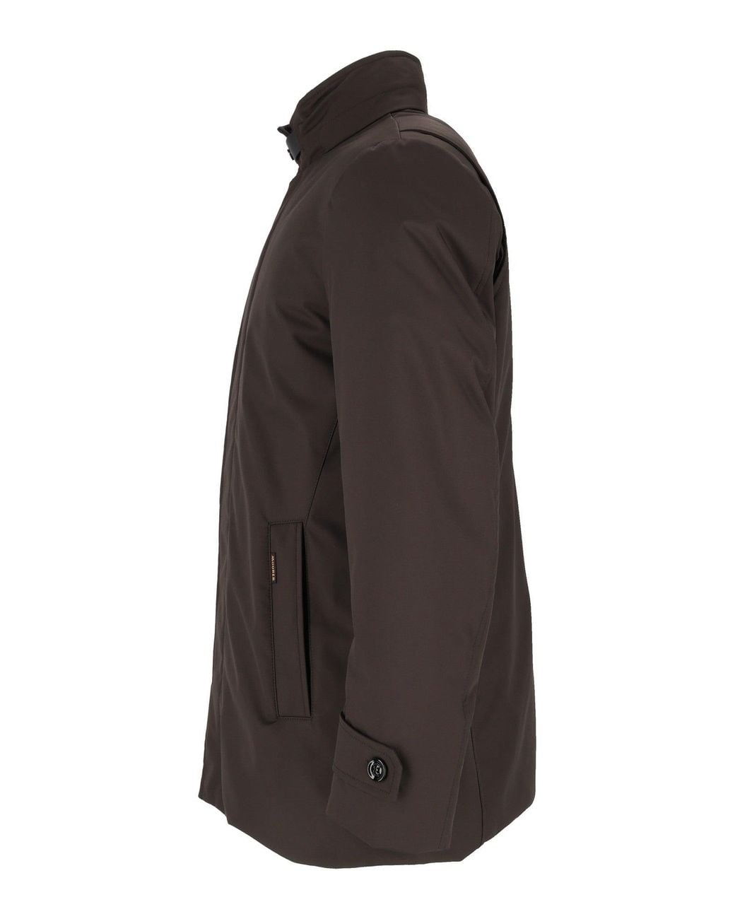 Moorer Black Moro Reis-Ads High Collar Casual Jacket for men