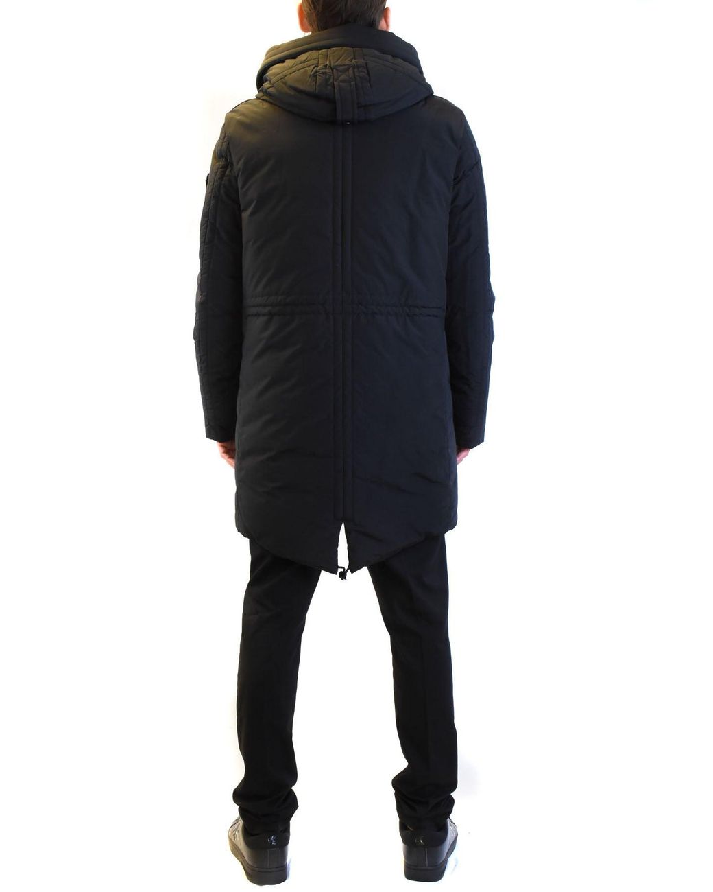 Peuterey Black Nylon Quilted Down Jacket