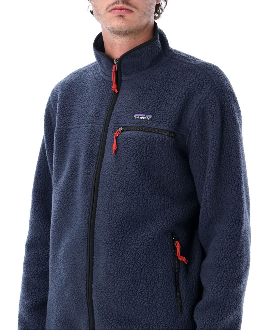 Patagonia Blue Retro Pile Fleece Jacket for men