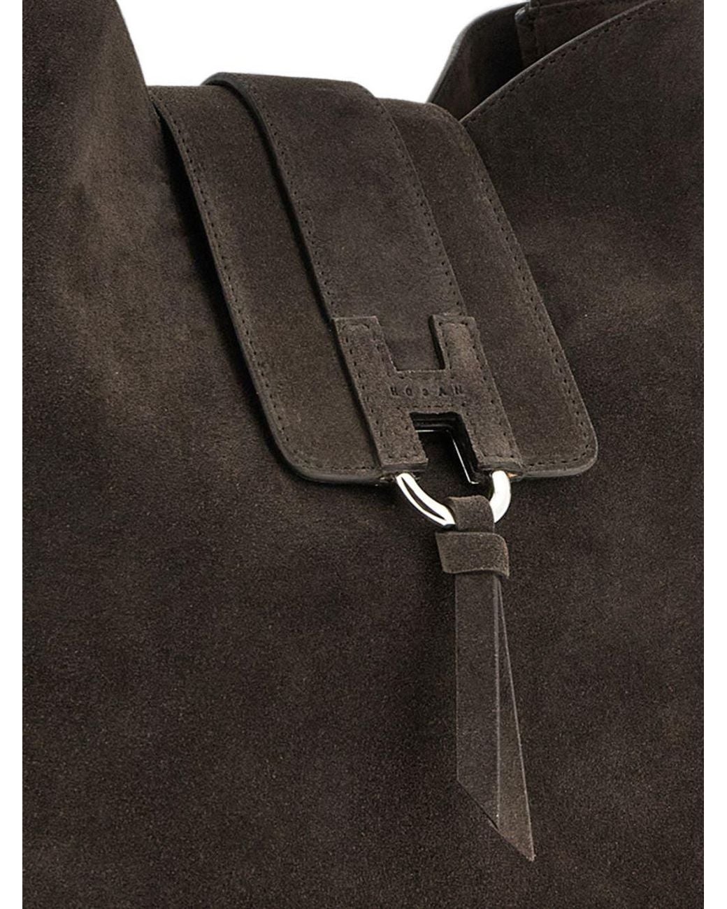 Hogan Black Trend Leather Hobo Bag