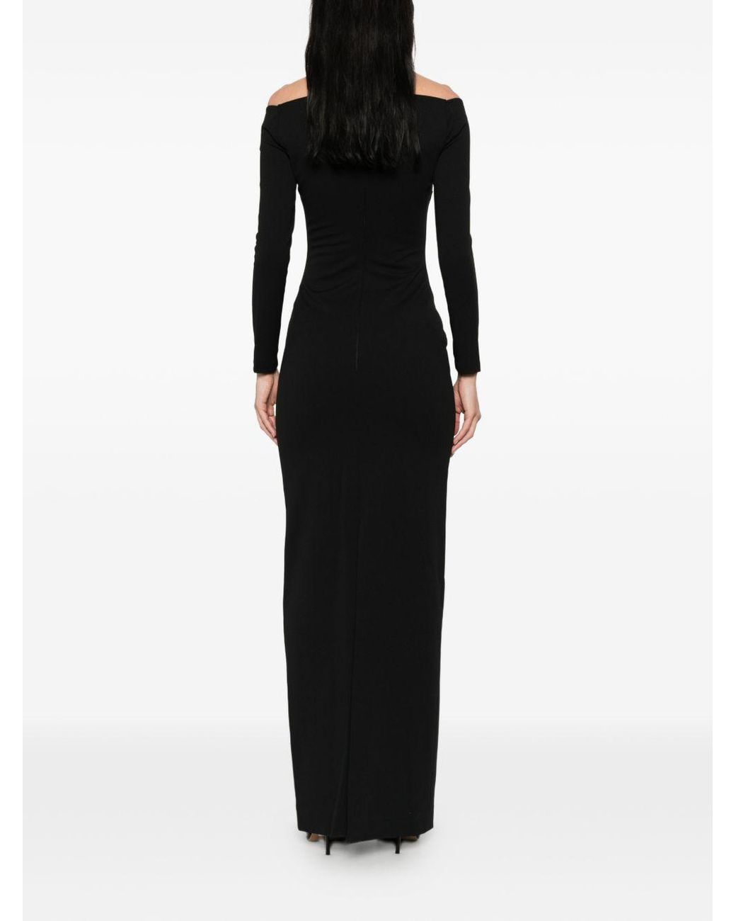 Solace London Black Lolita Maxi Dress
