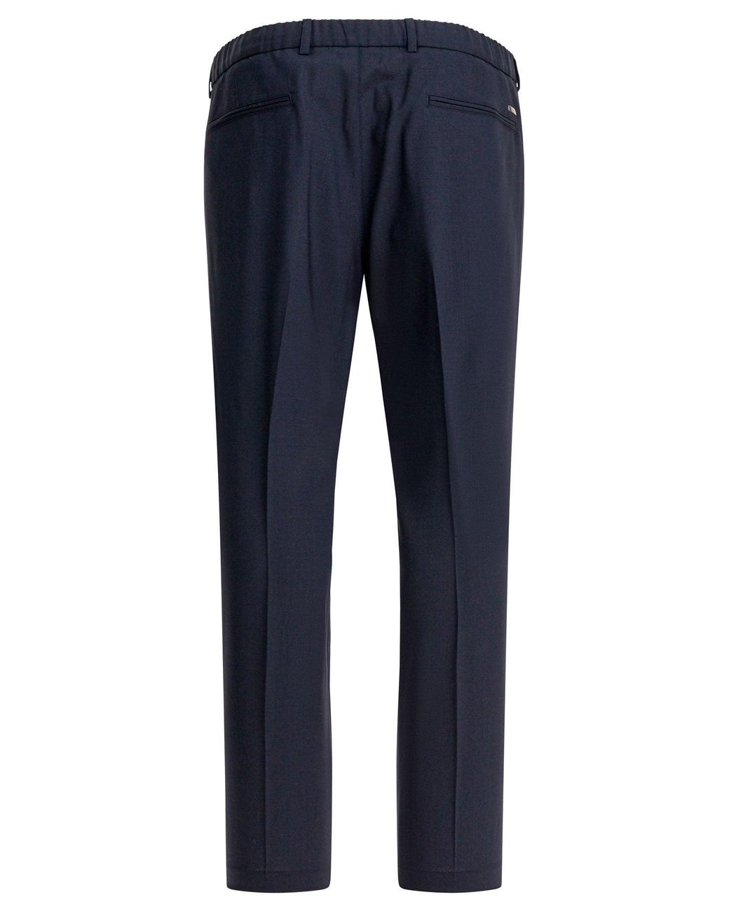 Herno Blue Wool Pants for men
