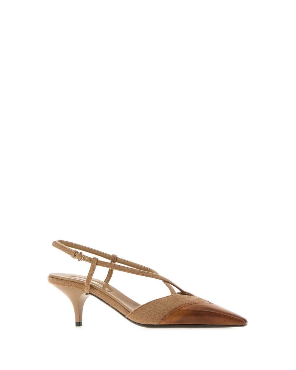 Miu Miu Brown Pointed-Toe Pumps
