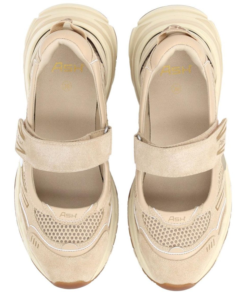 Ash Natural Solid Logo Sneakers