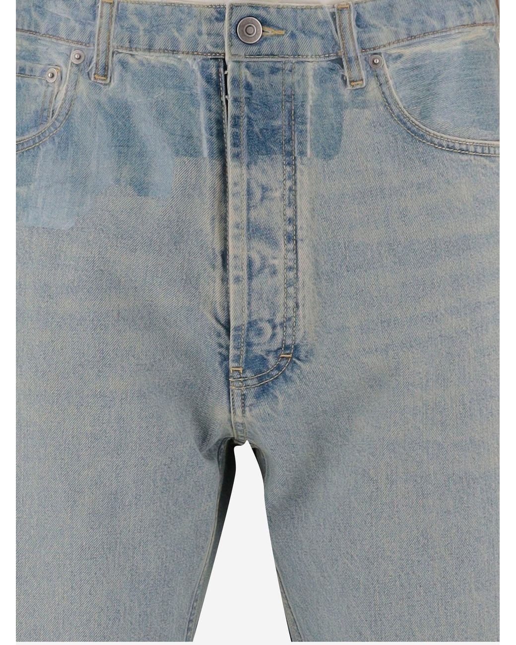 Maison Margiela Blue Cotton Jeans for men