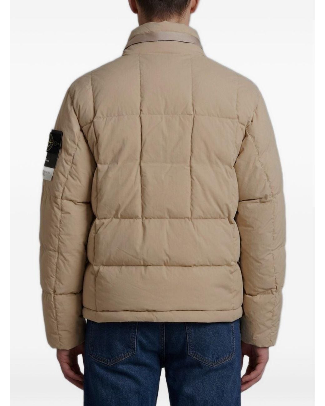 Stone Island Natural Nylon Down Jacket