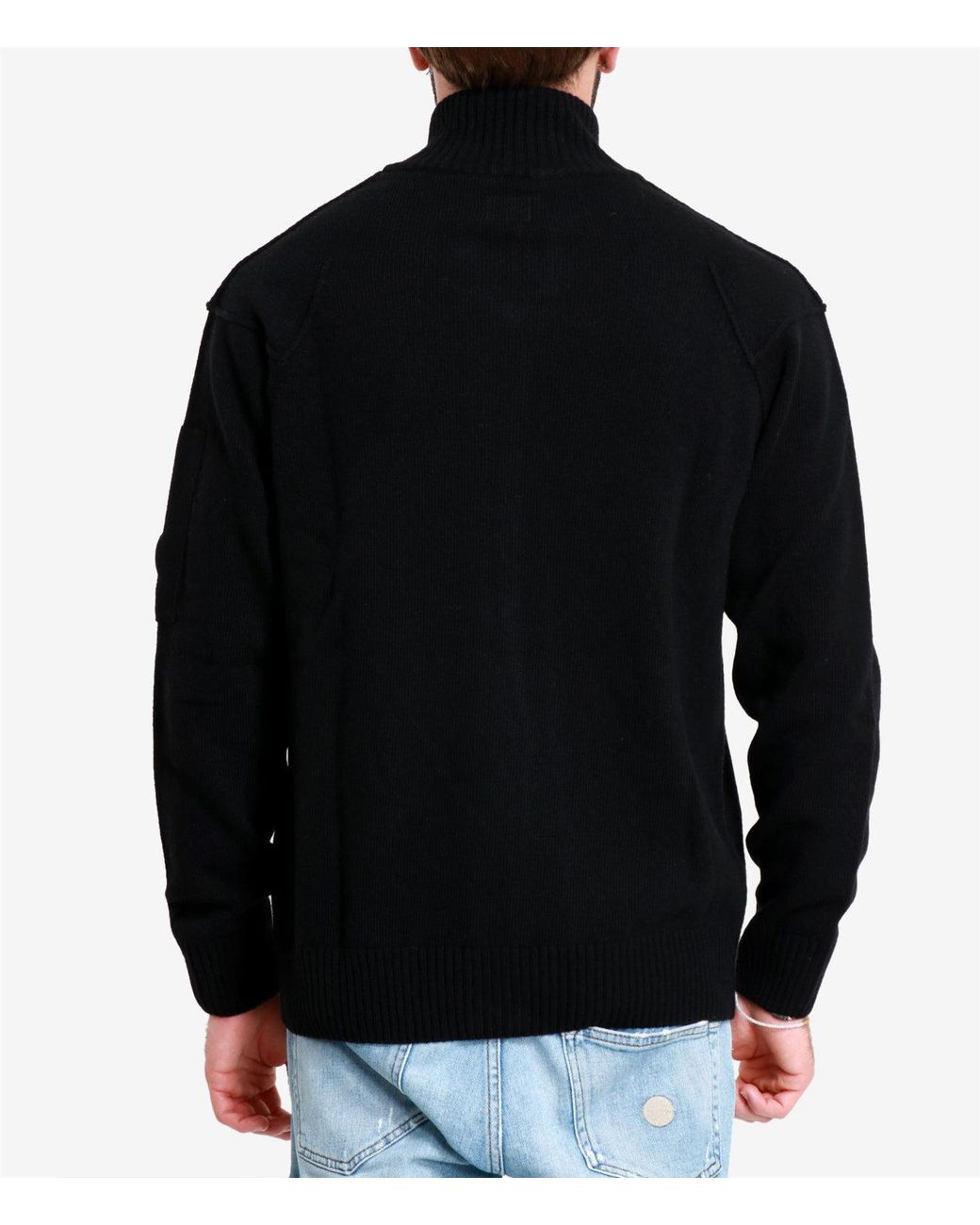C P Company Black Sweaters for men