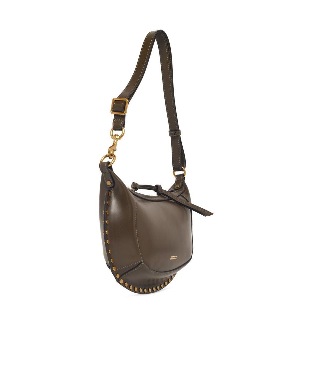 Isabel Marant Brown 'Oskan Moon' Lear Bag