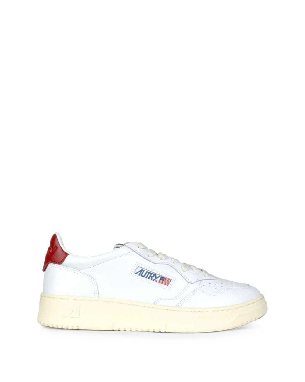 Autry White Medialist Low Sneakers