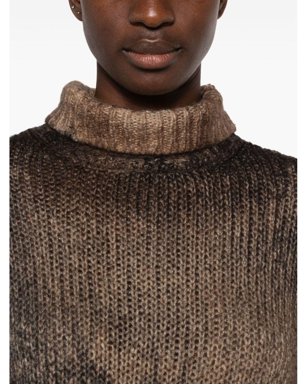 Avant Toi Brown Cahsmere Turtke Neck Jumper
