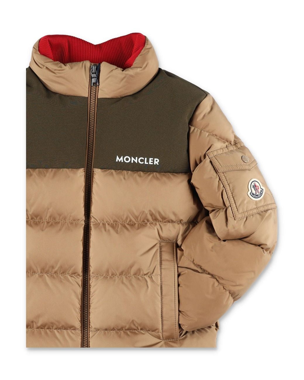 Moncler Natural Boy's Quilted Puffer Jacket