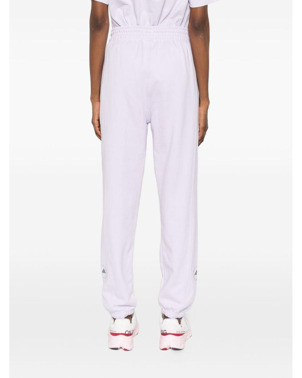 Adidas By Stella McCartney White Cotton Sweatpants